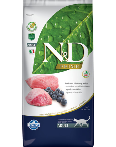 FARMINA N&D Lamb & Blueberry Adult Cat 5 kg